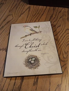 Inspiration Plaque Print By Stephanie Marriott  Philippians 4:13 - Picture 1 of 11