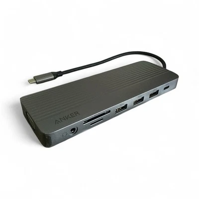 Estación de Acoplamiento Hub USB C Anker 14-1 Triple Pantalla 2x4K HDMI 1080P VGA Foto 1 de 4