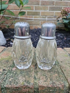 Vintage Host House Hand Cut Leaded Crystal Pepper Mill and Shaker Set - Picture 1 of 13