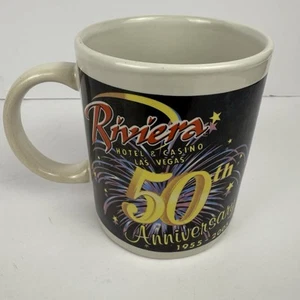 Taza de cerámica del 50 aniversario de Las Vegas RIVIERA Hotel Casino Sin City Strip - Imagen 1 de 6