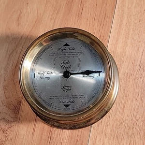 Vintage Messing Gezeitenuhr - Time & Tide Inc Nautical Messing Swiss - Bild 1 von 8