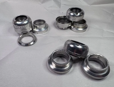 Vintage American Classic Headset • Tri Lock • Set of 3 • 1" Threaded • Silver - Image 1 of 4