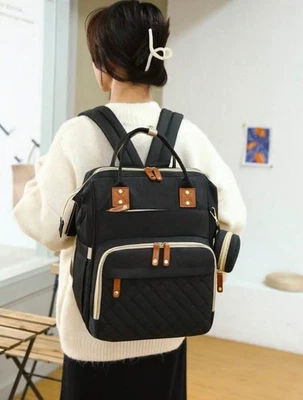 Multifunction Baby Diaper Bag Backpack With Changing Station - Image 1 of 4