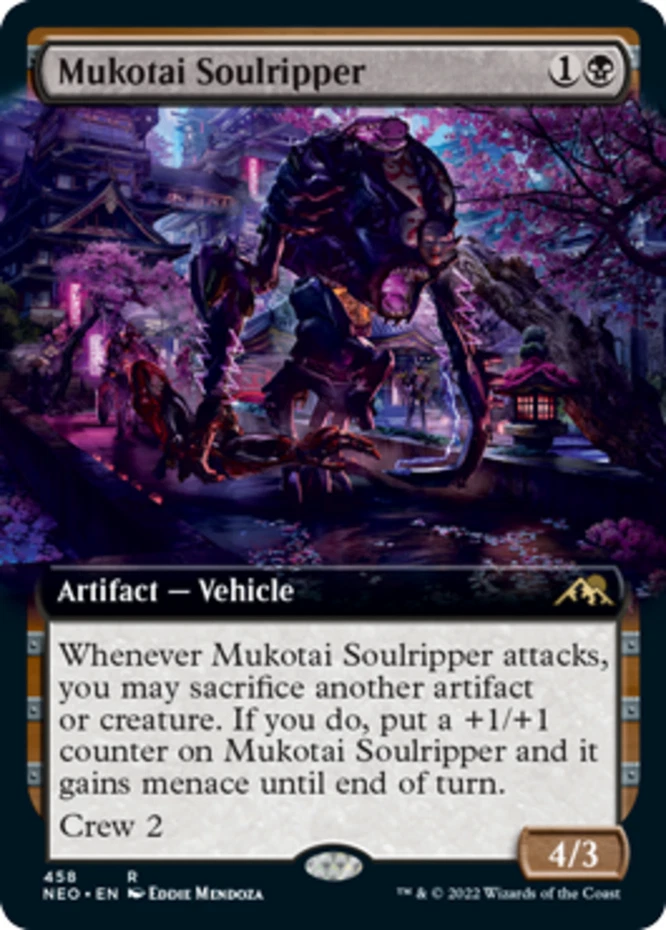x1 Mukotai Soulripper - Extended Art - Kamigawa: Neon Dynasty - NM - MTG - Image 1 of 1