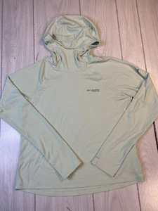 Columbia Sportswear Omni-Shade Green Long Sleeve Hooded Sweatshirt L - Picture 1 of 8