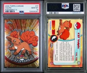 Pokemon PSA 10 Vulpix T.V. #37 Topps Chrome - Picture 1 of 1