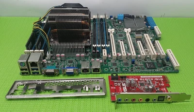 Серверная плата ASUS Z9PA-U8 с Xeon E2620 + 64 ГБ RAM пластина ввода/вывода *протестирована* - Изображение 1 из 4