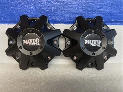Lote de 2 tapas centrales llantas negro satinado Moto Metal MO479L214SBO MO970 nuevas Foto 1 de 4