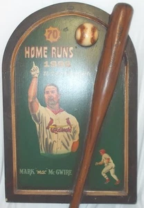 Baseball 3Rd Baseman Mark Mac Mcgwire 1998 70 Home Runs Cardinals Plaque 071010 - Picture 1 of 11