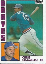 1984 Topps Tiffany Baseball Card #50 Chris Chambliss