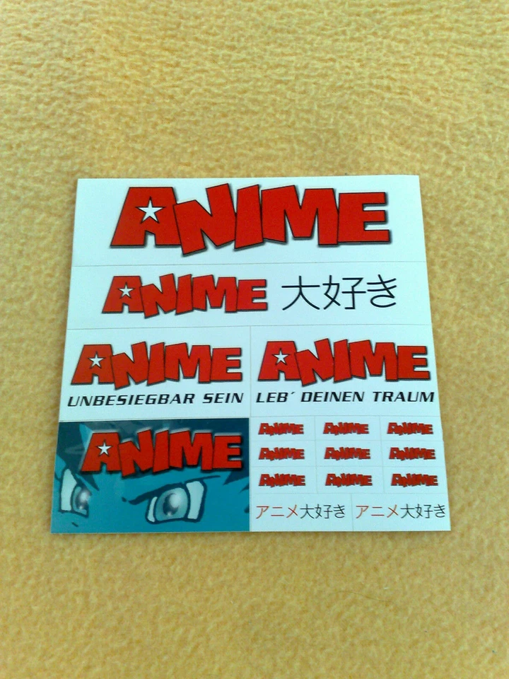 Sticker Sammelsticker Anime Stickerbogen - Bild 1 von 1