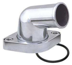 Polished Aluminium 15 Degree Swivel Water Neck/Thermostat Housing SBC BBC 55 Up - Picture 1 of 1
