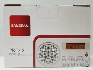 Sangean PR-D18BK AM/FM/Clock Portable Digital Radio Protective Bumper Black - Picture 1 of 8