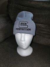 mens winter beanie hat knit Glock -  gray Cap One Size Fits Most 