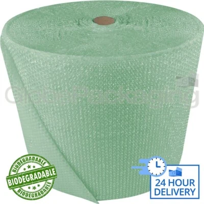 TRIPLAST 500mm x 75M ROLL OF STRONG BIODEGRADABLE GREEN BUBBLE WRAP ECO FRIENDLY *24HRS*