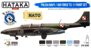 Hataka Hobby Paints POLISH AF & NAVY TS-11 ISKRA Blue Line Acrylic Paint Set - Picture 1 of 2