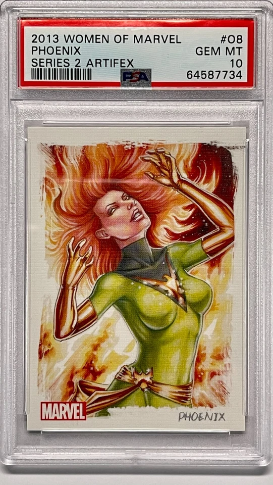 2013 Women of Marvel Series 2 Artifex #08 Phoenix PSA GEM MINT 10 POP = 2! - Image 1 of 2