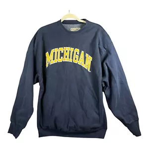 Vintage Steve and Barry's University of Michigan Crewneck Spell Out Mens Size XL - Picture 1 of 6