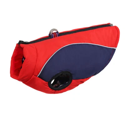 Waterproof Dog Fleece Coat Reflective Harness Pet Puppy Winter Jacket Clothes - Image 1 of 4