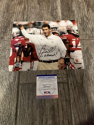 LUKE FICKELL SIGNED OHIO STATE BUCKEYES 8X10 PHOTO PSA/DNA COA COACH AUTOGRAPH 2 - Image 1 of 2