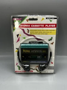 1991 Street Beat Teal Blue Stereo Cassette Player Model 8940 *SEALED* Damage - Bild 1 von 11