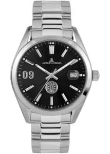 Jacques Lemans Armbanduhr , Edelstahl , Metallarmband analog Datum BVB-01, NEU - Bild 1 von 4