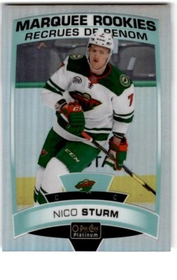 2019-20 O-Pee-Chee Platinum Rainbow Nico Sturm Rookie #163 Minnesota Wild - Image 1 of 2