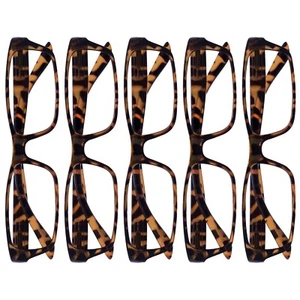 Womens Ladies 5 Packs Lightweight Reading Glasses Spring Hinges UV Reader - Picture 1 of 8