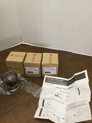 Perilla de puerta ficticia antigua níquel cobre Creek CK2090AN lote colonial de 3 Foto 1 de 4