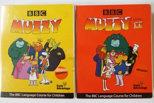 Lot 2 BBC Language DVD Muzzy Spanish Learning Course for Children Level I and II - Picture 1 of 7