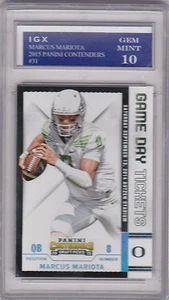 Marcus Mariota RC Oregon Ducks FOOTBALL ROOKIE CARD 2015 Contenders GEM MINT 10 - Picture 1 of 1