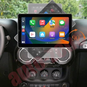 10.1" For 2007-2017 Jeep Wrangler Rotatable Carplay Car Radio Android 14 NAVI BT - Picture 1 of 18
