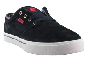 Etnies Herren schwarz/braun/rot Wildleder Jameson 2 niedrige Skateboardschuhe Neu mit Etikett - Bild 1 von 8