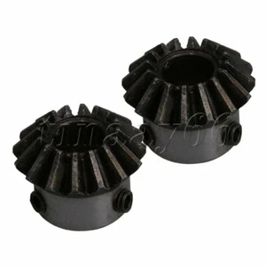 2pcs 10mm Hole Diameter Steel Bevel Gears 1.5 Module 16 Teeth - Picture 1 of 5
