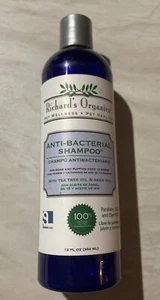 Richard's Organics Anti Bacterial Shampoo 12oz Pet Wellness For Dogs Puppies - Picture 1 of 3