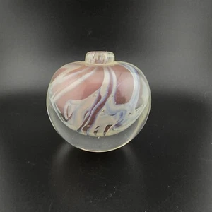 Bull's Bridge Glass Singed Art Glass Vase Paperweight Bottle No Stopper - Picture 1 of 12