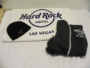 Hard Rock Hotel Las Vegas Bundle Beenie, Hoodie, Beach Towel - Picture 1 of 8