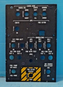 SIKORSKY AIRCRAFT HELICOPTER LIGHT INDICATING PANEL CARGO APU GENERATOR FUEL - Picture 1 of 3