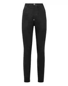 PHILIPP PLEIN Super High Waist Jegging Women Iconic Plein Black Size 27 $950 - Picture 1 of 5
