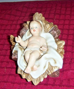 Figura de porcelana vintage O'Well Nativity Grandeur Noel Baby Jesus - Imagen 1 de 6