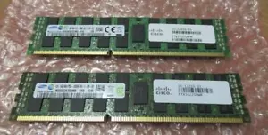 Cisco 32GB Kit (2 x 16GB) PC3L-10600R 4RX4 15-13255-01 UCS-MKIT-164RX-D Memory - Picture 1 of 2