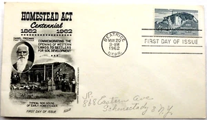 Homestead Act Centennial 1862-1962 Ersttagsbrief 20. Mai 1962 - Bild 1 von 5