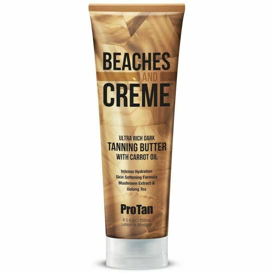 Pro Tan BEACHES AND CREME Ultra Tanning Butter With Carrot Oil + Sunbed Goggles - Image 1 of 1