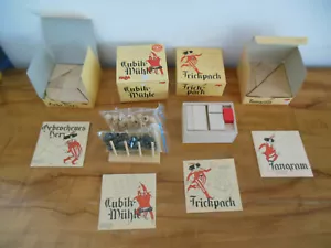 4 HABA Knobelspiele: Kubikmühle, Trickpack, Tangram und Gebrochens Herz TOP ! - Bild 1 von 9