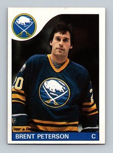 1985-86 Topps Hockey Card #47 Brent Peterson Sabres Center