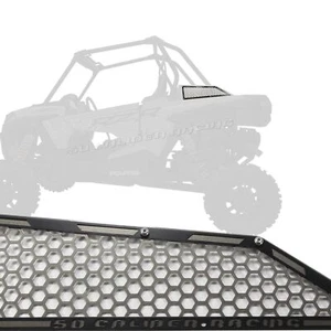 Custom Clutch & Intake Grille Bezels Polaris RZR XP Turbo Clear over Raw/Black - Picture 1 of 8