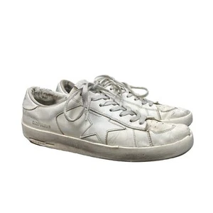 Golden Goose GGDB Stardan Leather Low Trainers Sneakers Shoes Men's 42 - Picture 1 of 13