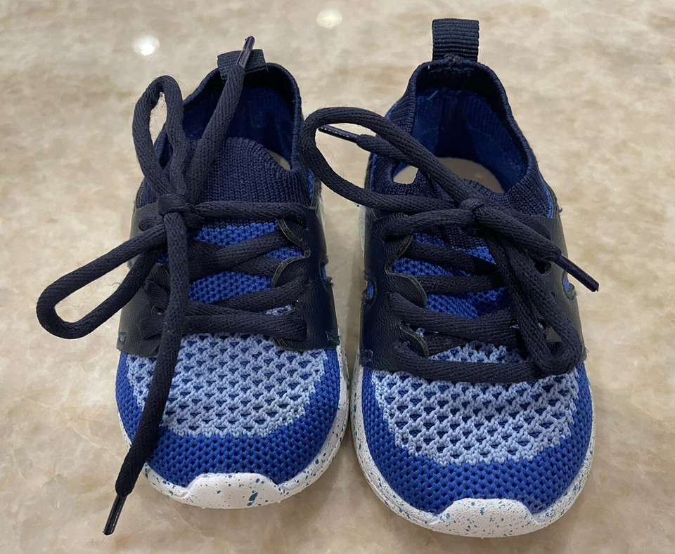 Bebé Gap 6-12 Meses Niño Zapatos Atléticos Sin Cordones Tenis Azul Marino Foto 1 de 4