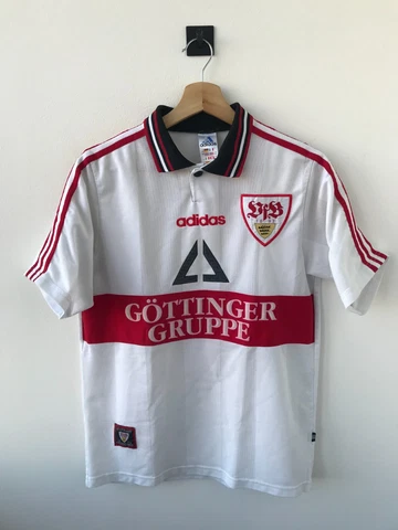 VfB Stuttgart Jersey Home Football Shirt 1997/1998 White Adidas Trikot Young XL Cover