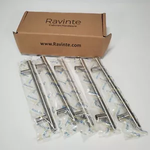 Cabinet Pulls Brushed Nickel Stainless Steel Kitchen Ravinte 5 Pack 7 5/8'' Nobs - Picture 1 of 5